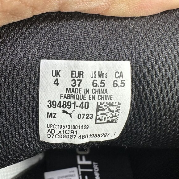 Puma Rebound Layup Women's size 6.5 Black Pink Midtop Shoes 394891-40 - Picture 8 of 8